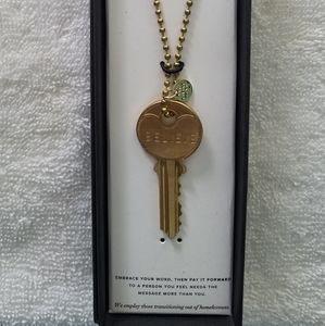 The Giving Key-Believe. Unisex. Classic ball neckl